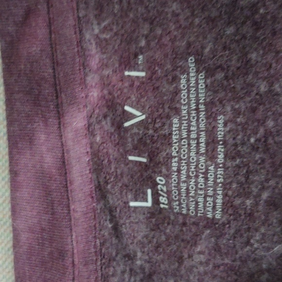 Lane Bryant Livi Tie-Dye Sweatshirt 18/20 - Picture 4 of 7
